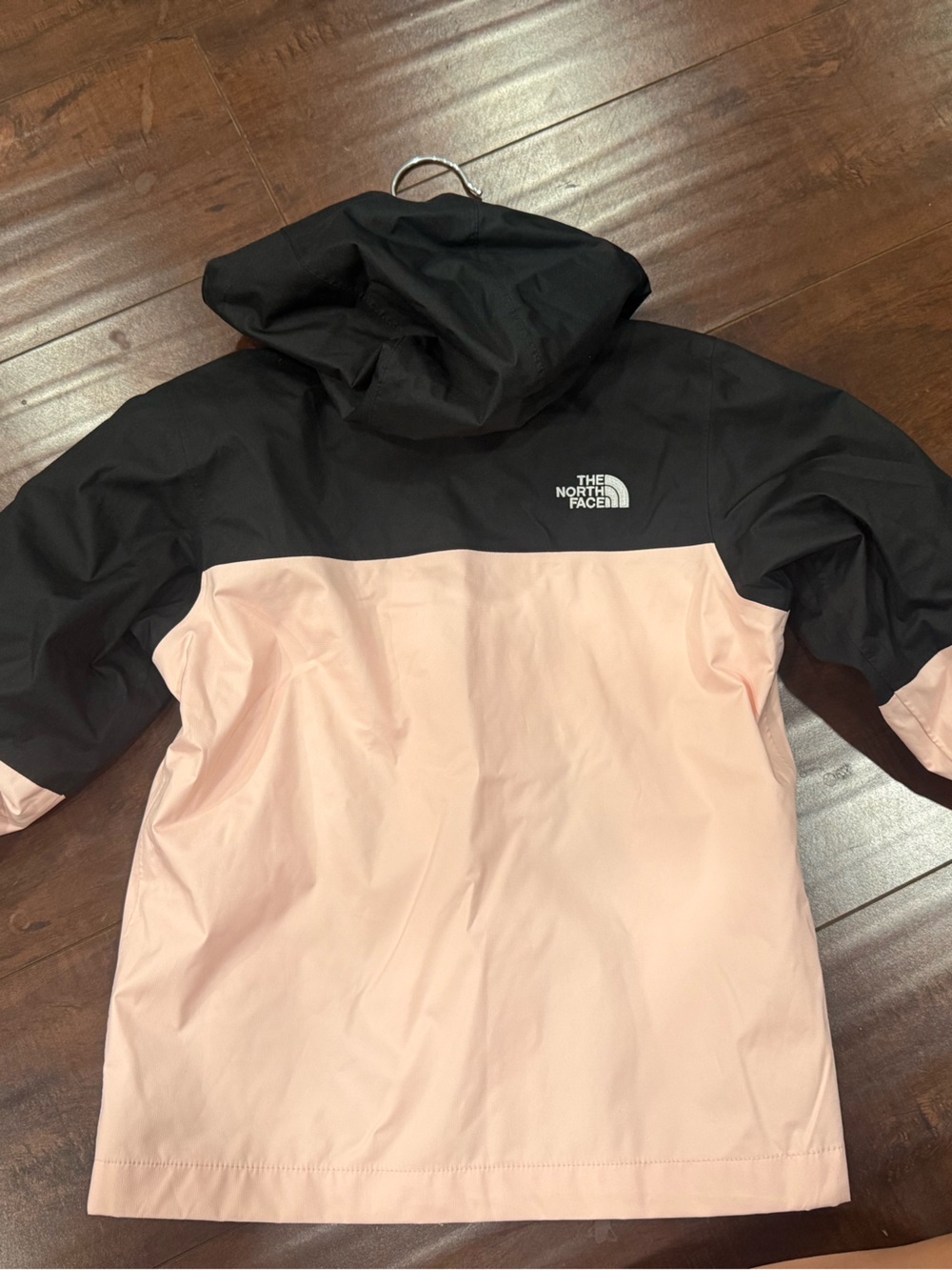 The North Face Kids Pink and Black Rain Jacket
